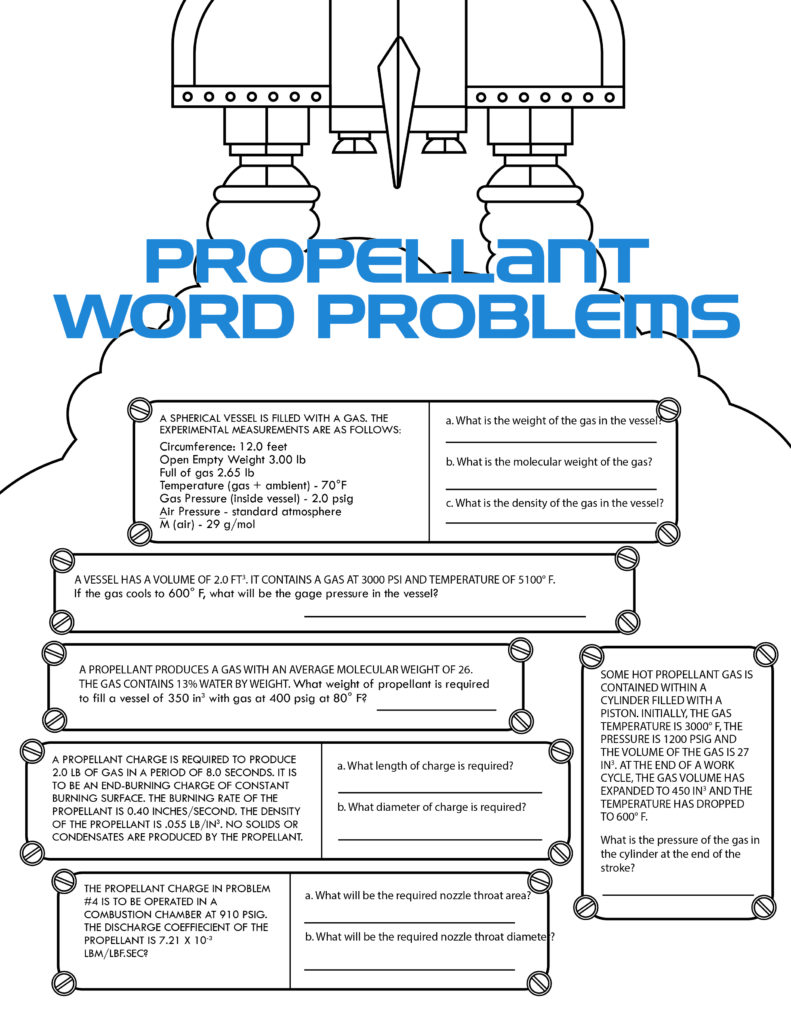 Propellant Word Problems-01